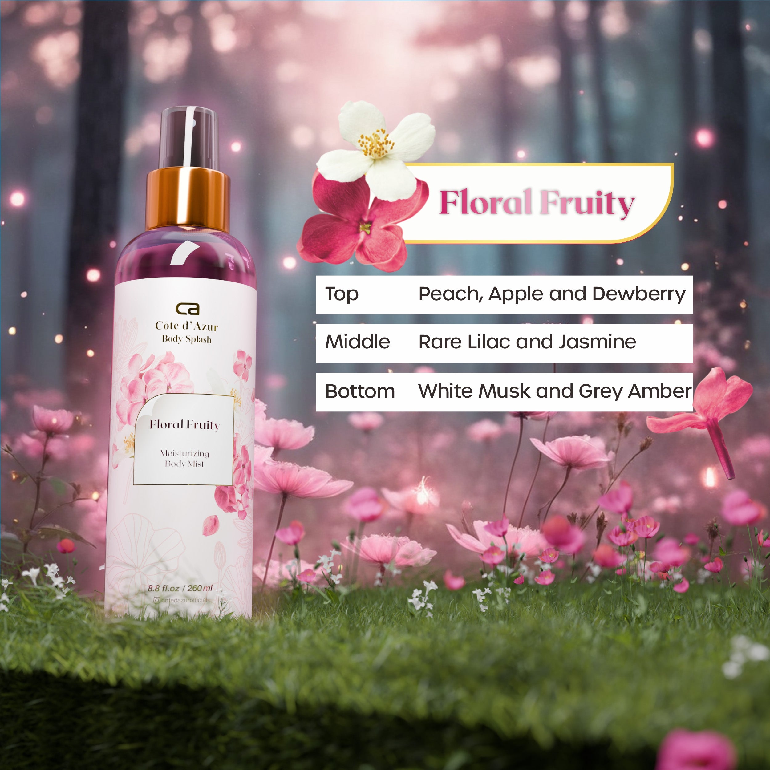 Côte d'Azur - Floral Fruity Body Mist With Niacinamide 260ml