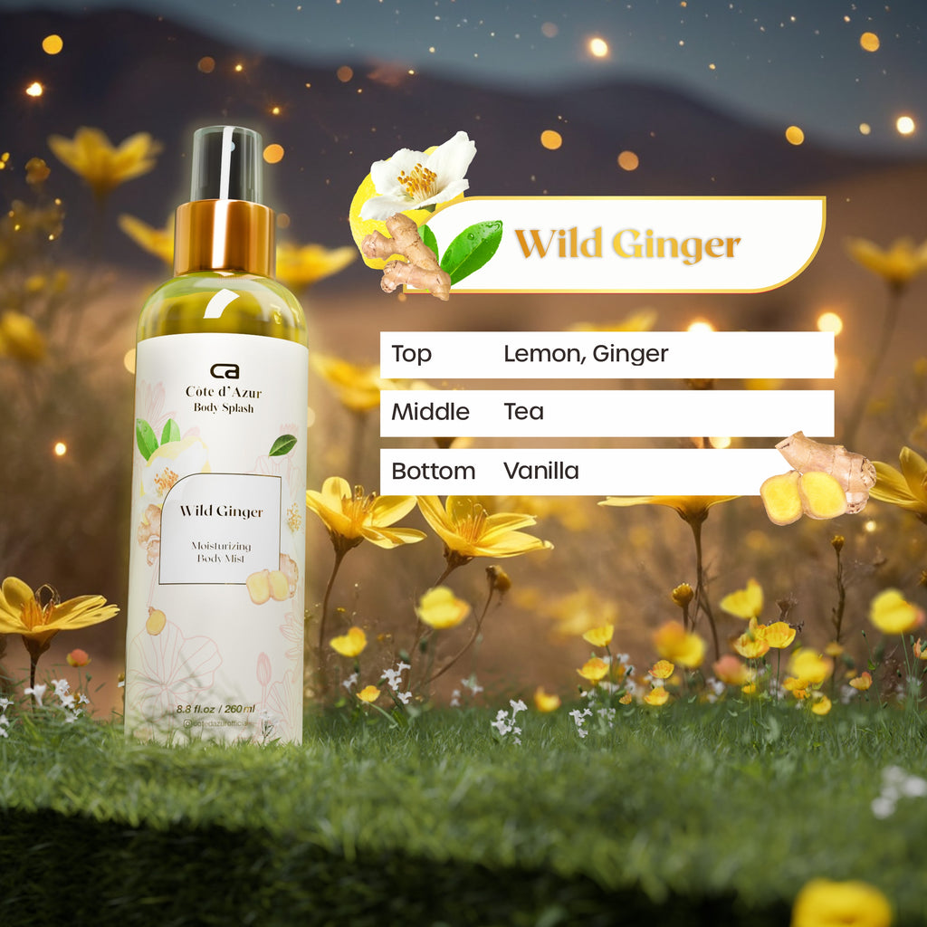 Côte d'Azur - Wild Ginger Body Mist With Niacinamide 260ml