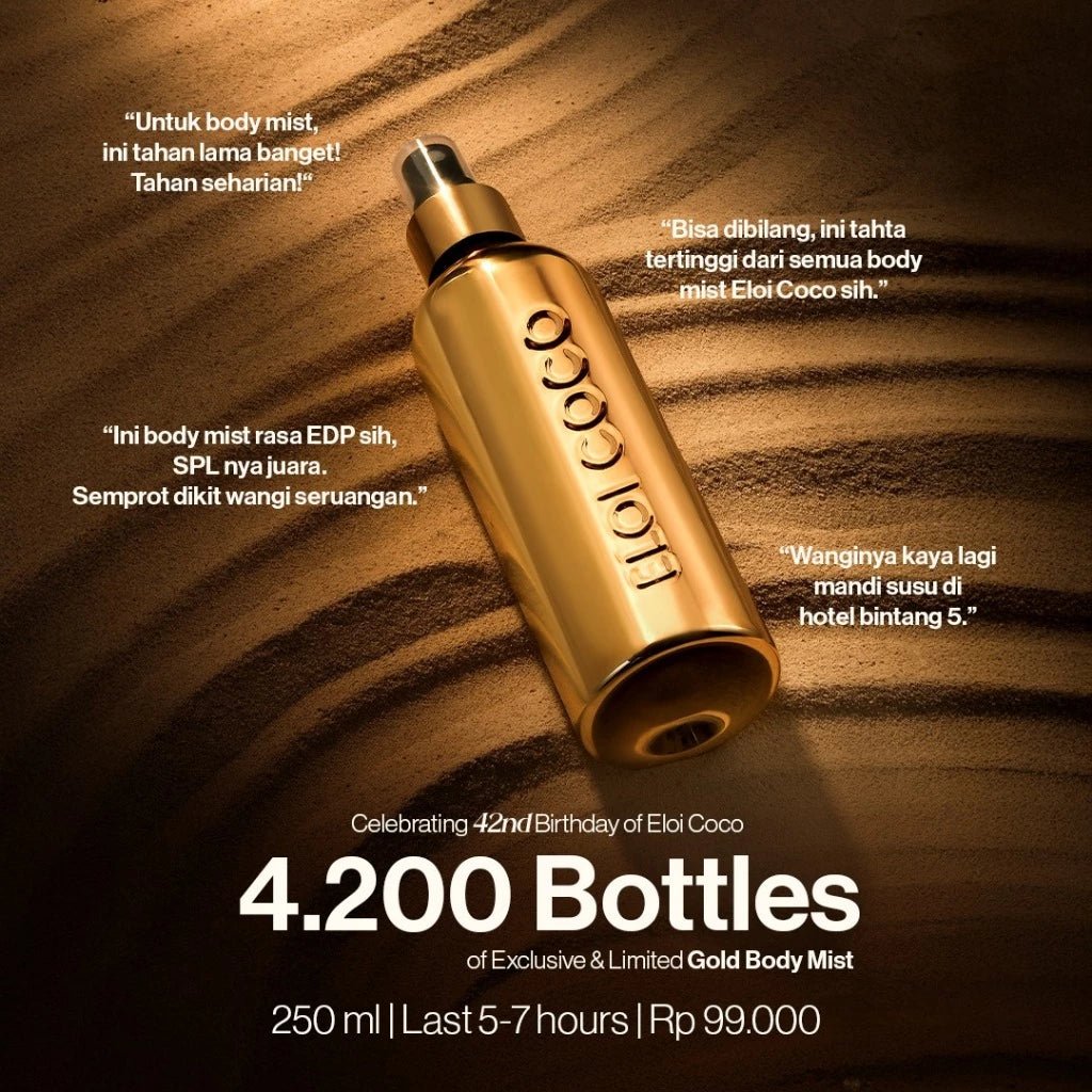 Eloi Coco - Gold Moisturizing Body Mist 250ml - ELOI COCO